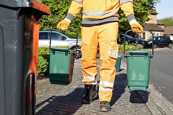 Food waste being collected
