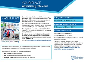 Your Place Magazine adertising rate card autumn 2025 210
