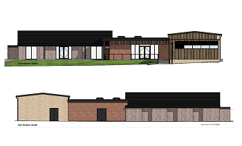 Artist's impression of Oakridge West Community Centre