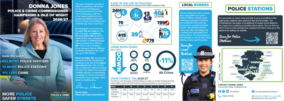 Police and Crime Commissioner Council Tax leaflet 2026-27
