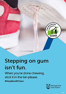 Borough wide littering posters - gum Borough wide littering posters - gum