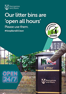 Borough wide littering posters - open all hours Borough wide littering posters - open all hours