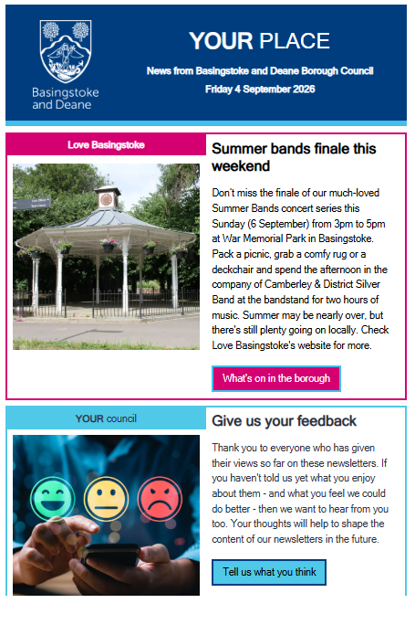 e-newsletter 4 September
